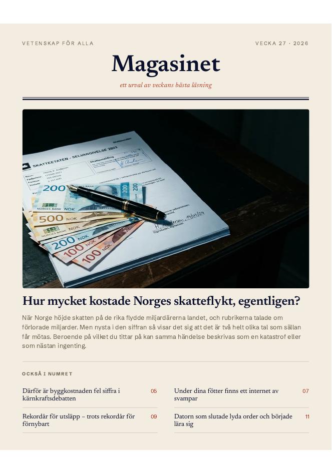 Omslag — Vecka 27 · 2026