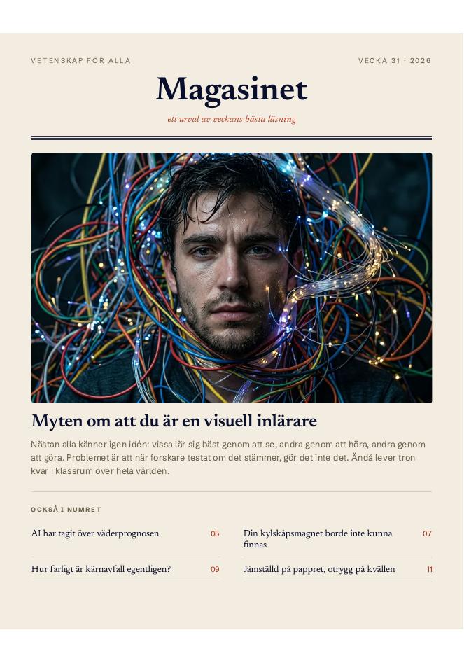 Omslag — Vecka 31 · 2026