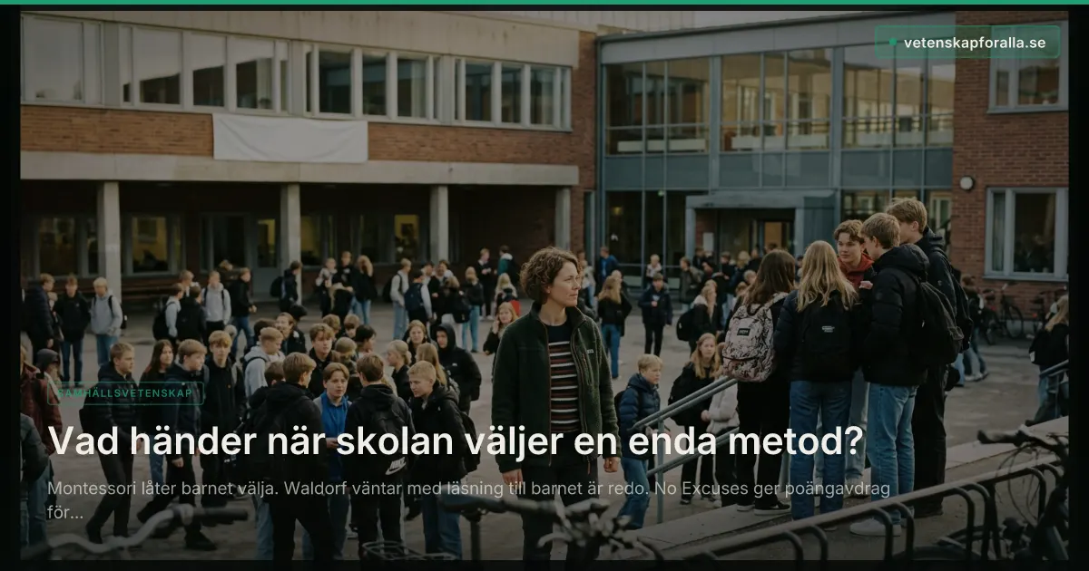 Vad händer när skolan väljer en enda metod?