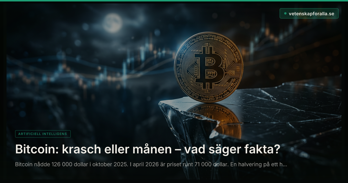 Bitcoin: krasch eller månen – vad säger fakta?