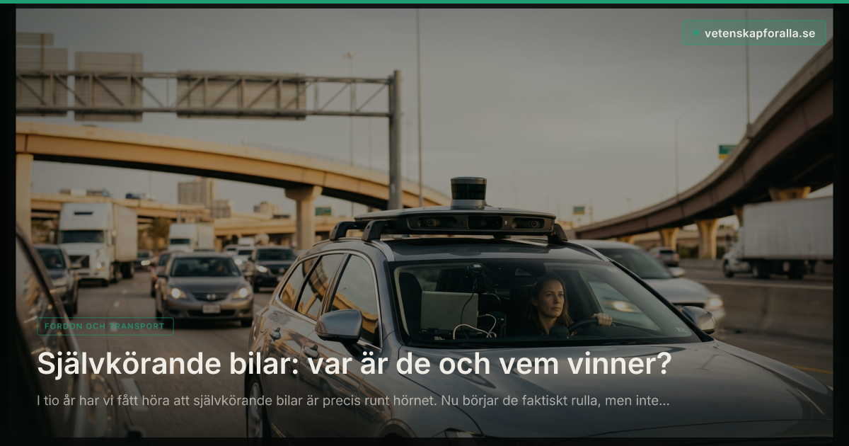 Självkörande bilar: var är de och vem vinner?