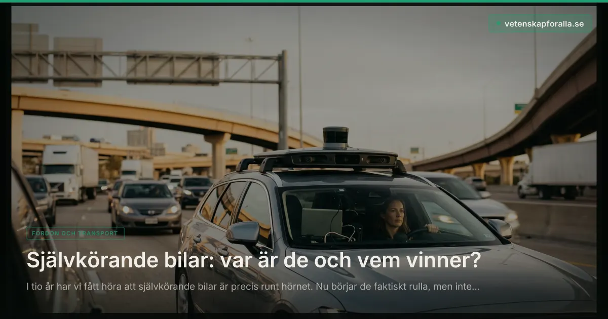 Självkörande bilar: var är de och vem vinner?