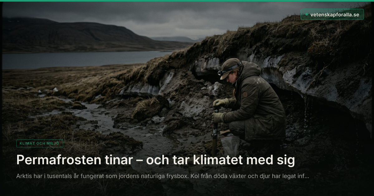 Permafrosten tinar – och tar klimatet med sig