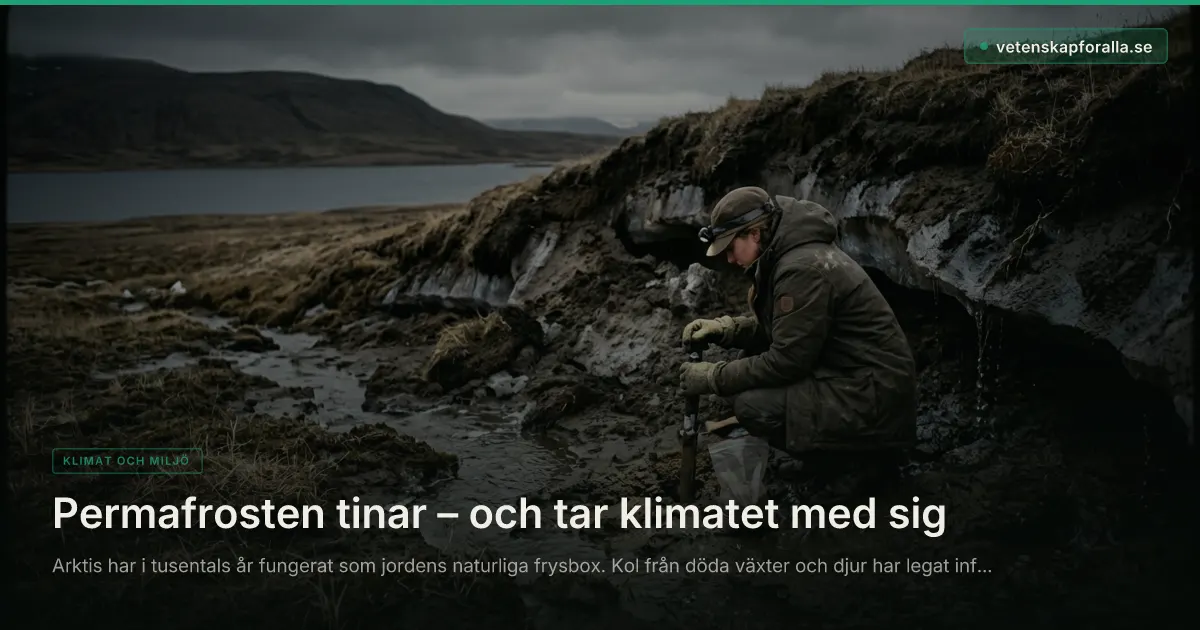 Permafrost tinar — och tar klimatet med sig