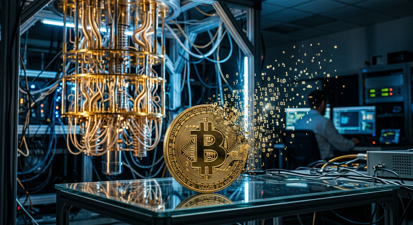 Kvantdatorn behöver nio minuter, bitcoin sju år