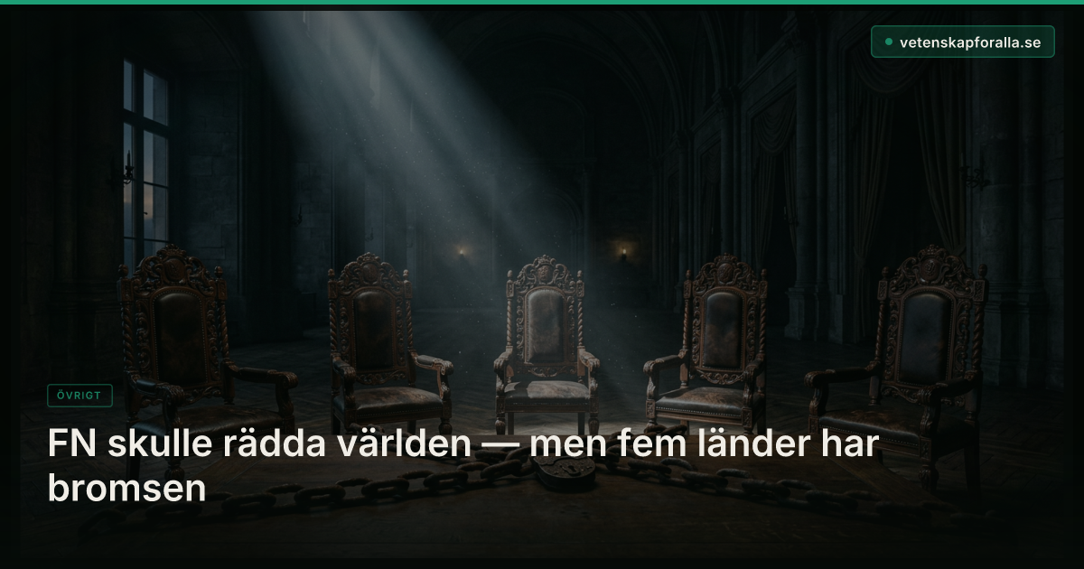 FN skulle rädda världen — men fem länder har bromsen