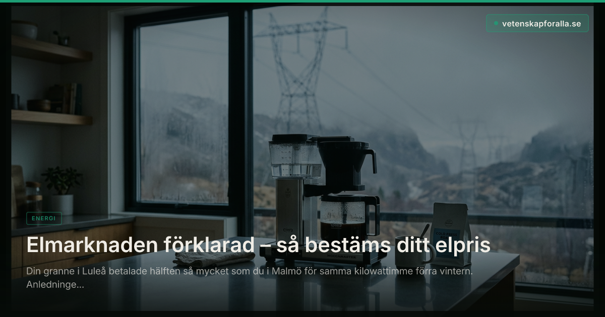 Elmarknaden förklarad – så bestäms ditt elpris