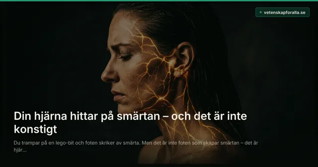 Din hjärna hittar på smärtan – och det är inte konstigt