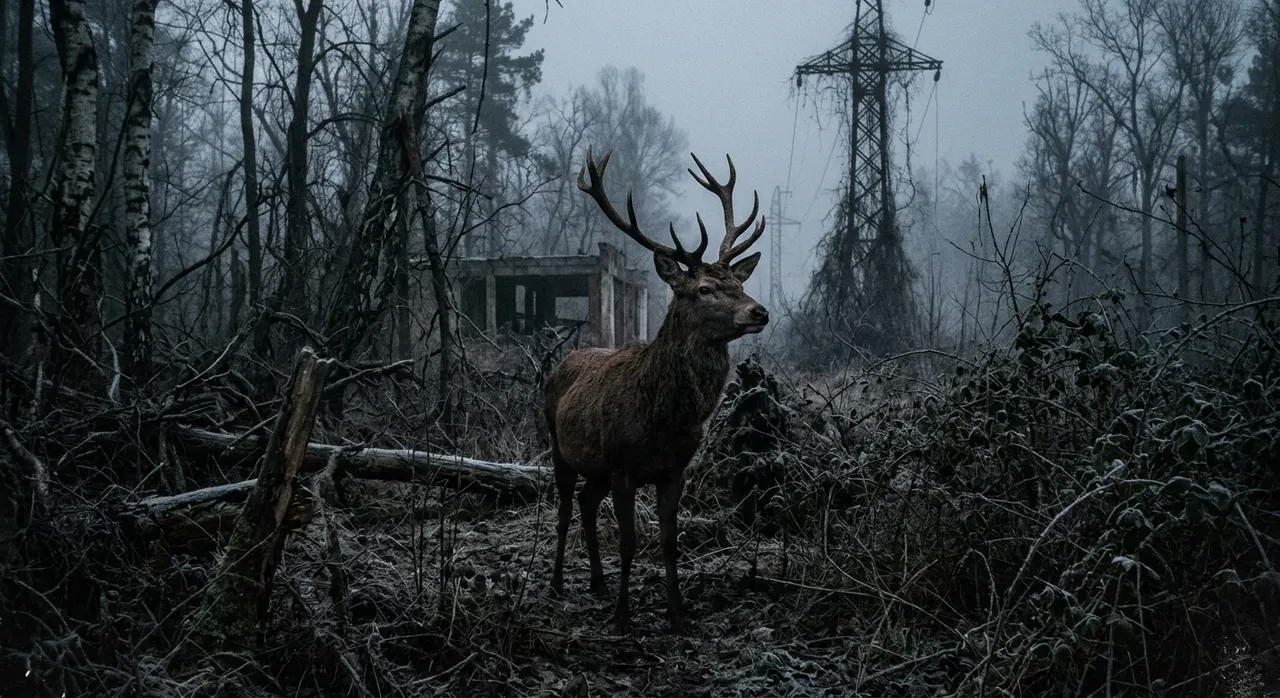 Djuren i Tjernobyl slutade gå ut på natten