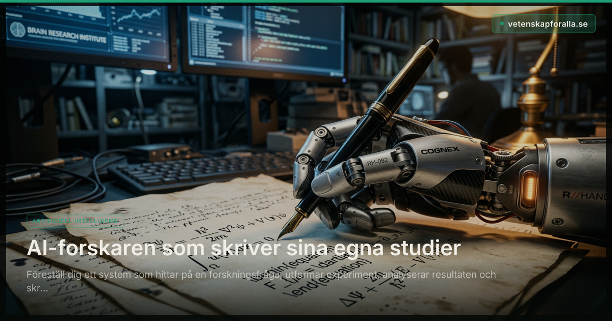 AI-forskaren som skriver sina egna studier