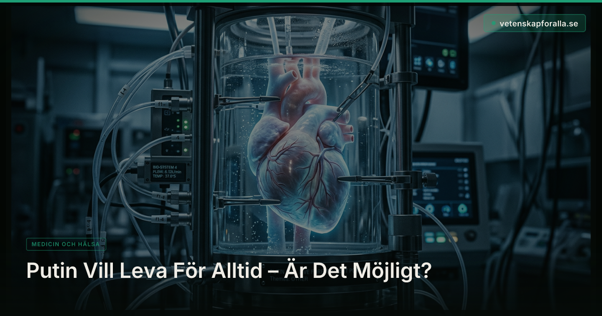 Putin Vill Leva För Alltid – Är Det Möjligt?